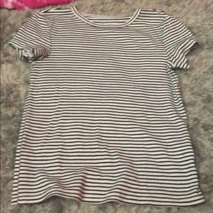 Black and white striped shirt